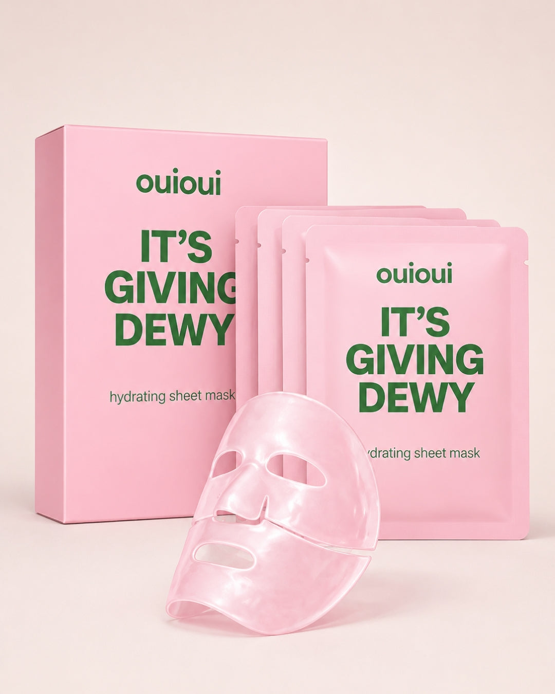 ouioui hydrogel mask (4 pack)